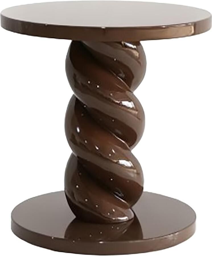 Richmond Interiors Richmond Ronde Bijzettafel Coco 50cm Chestnut