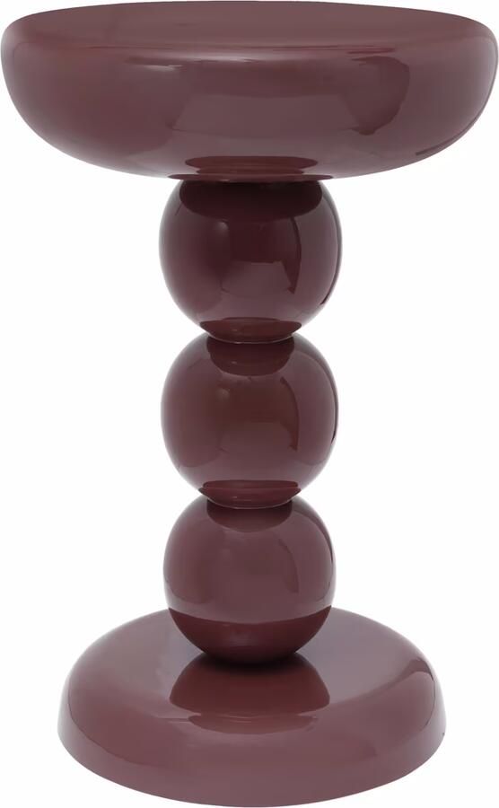 Richmond Interiors Richmond Ronde Bijzettafel Reid 40cm Burgundy