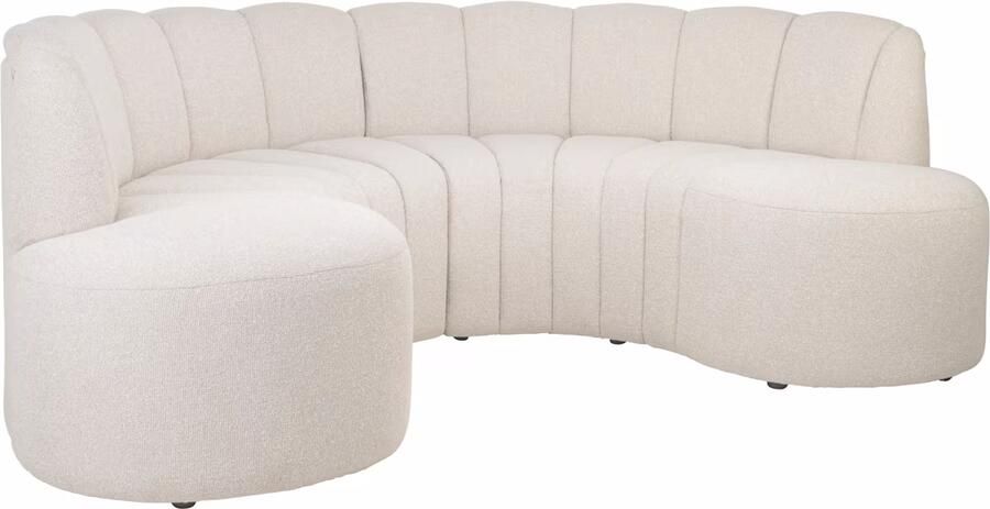 Richmond Interiors Richmond Ronde Eetkamerbank Landmark 250cm Bouclé Desert