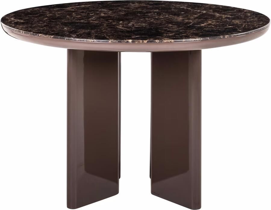 Richmond Interiors Richmond Ronde Eettafel Almundi Keramiek Ø120cm Chocolat Brown