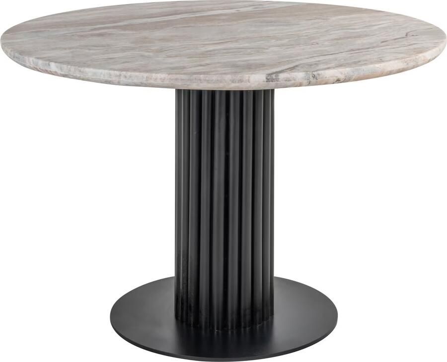 Richmond Interiors | Eettafel Nyon beige 120Ø | Eettafels | Eettafel