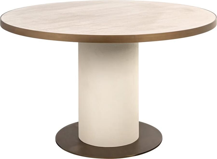 Richmond Interiors | Eettafel Tivoli white 130Ø | Eettafels | Eettafel