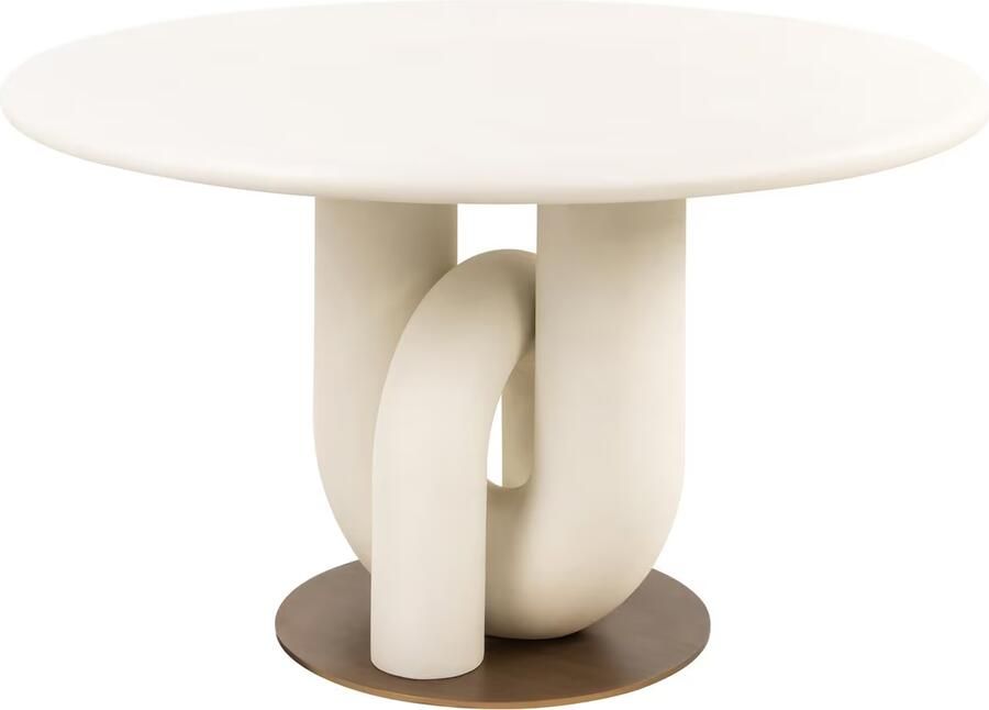 Richmond Interiors | Eettafel Winslow white 135Ø | Eettafels | Eettafel