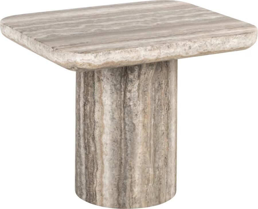 Richmond Interiors | Bijzettafel Denizly grey faux travertine | Woonkamertafels | Bijzettafel