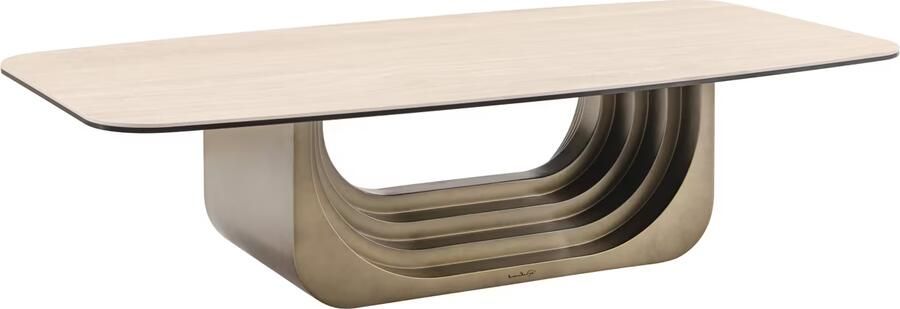 Richmond Interiors Richmond Salontafel Maxfield Keramiek Beige 140 x 70cm