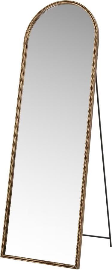 Richmond Interiors Richmond Spiegel Laurine Met standaard 175 x 56cm Goud Passpiegel