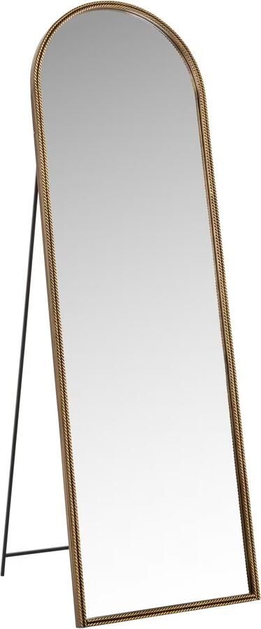 Richmond Interiors Richmond Spiegel Laurine Met standaard 175 x 56cm Goud Passpiegel