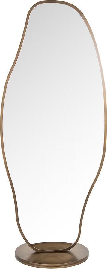 Richmond Interiors Richmond Staande Spiegel Jalyce 192 x 80cm Brushed gold Organisch Passpiegel