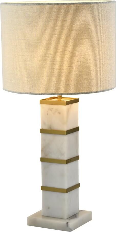 Richmond Interiors Richmond Tafellamp Celinae Marmer en ijzer Wit