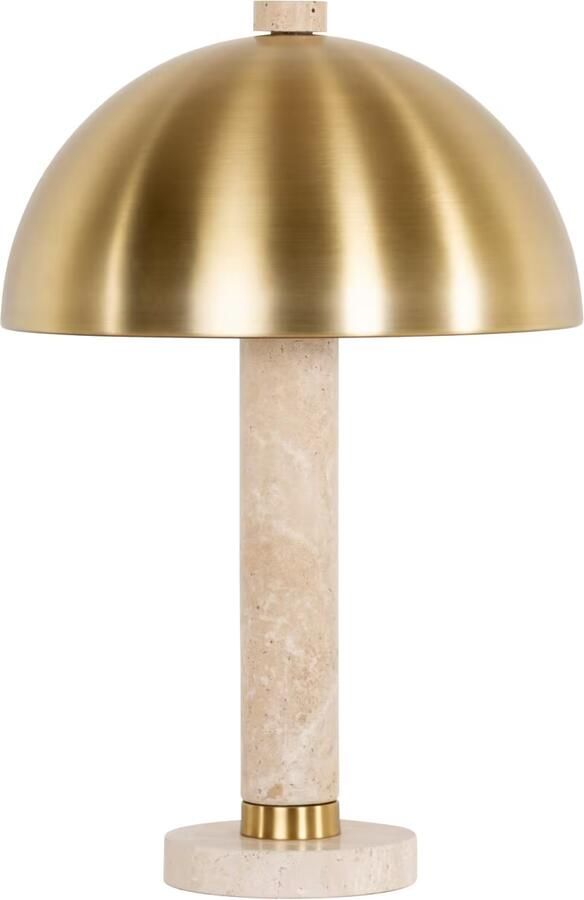 Richmond Interiors Richmond Tafellamp Jara Travertin 53cm Brushed gold