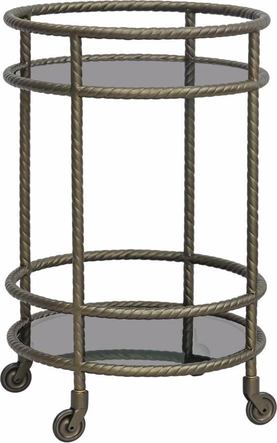 Richmond Interiors Richmond Trolley Macallan 70cm Brass Antique