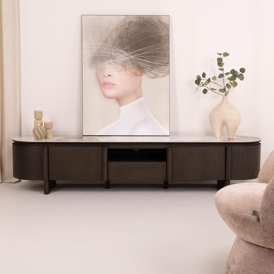 Richmond Interiors | TV-meubel Langford brown | Woonkamer meubels | Tv-dressoirTv-meubel