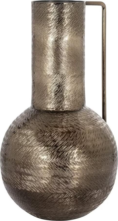 Richmond Interiors Richmond Vaas Leia 37cm hoog Rookzwart