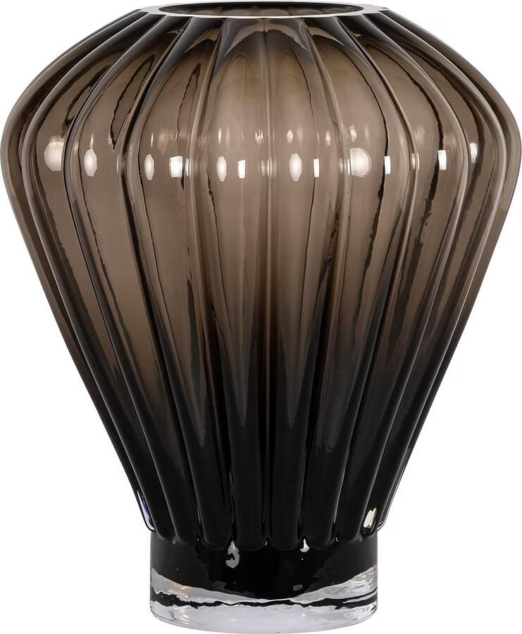 Richmond Interiors Richmond Vaas Shani Glas 35cm Bruin
