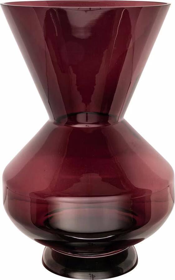 Richmond Interiors Richmond Vaas Veya 40cm Burgundy