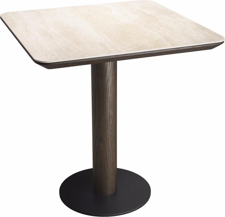 Richmond Interiors Richmond Vierkante Bistrotafel Ritz Keramiek 70 x 70cm Bruin