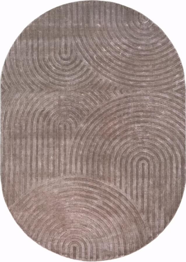 Richmond Interiors Richmond Vloerkleed Bayon 200x300cm Beige Ovaal