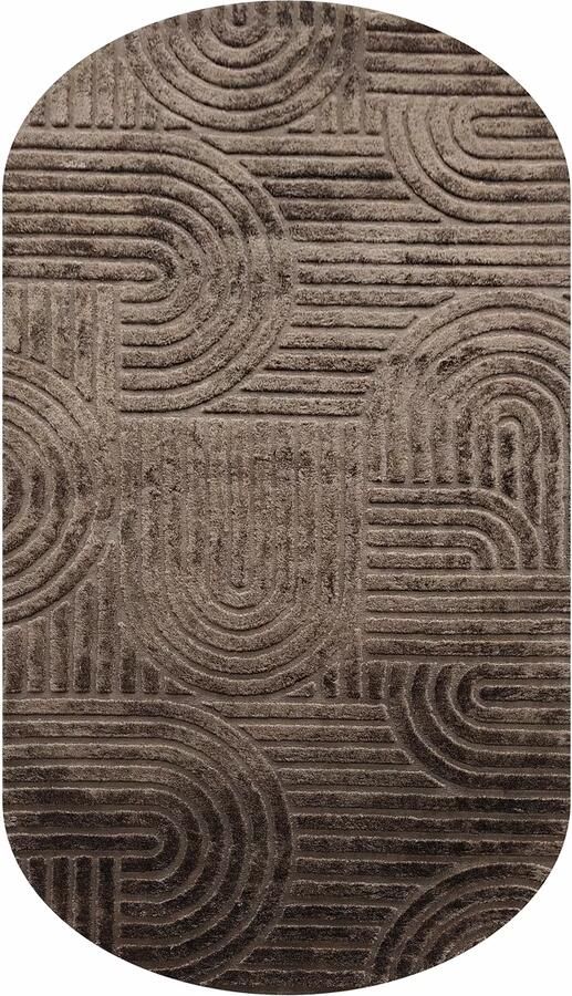 Richmond Interiors Richmond Vloerkleed Liff 200 x 350cm Donkerbruin