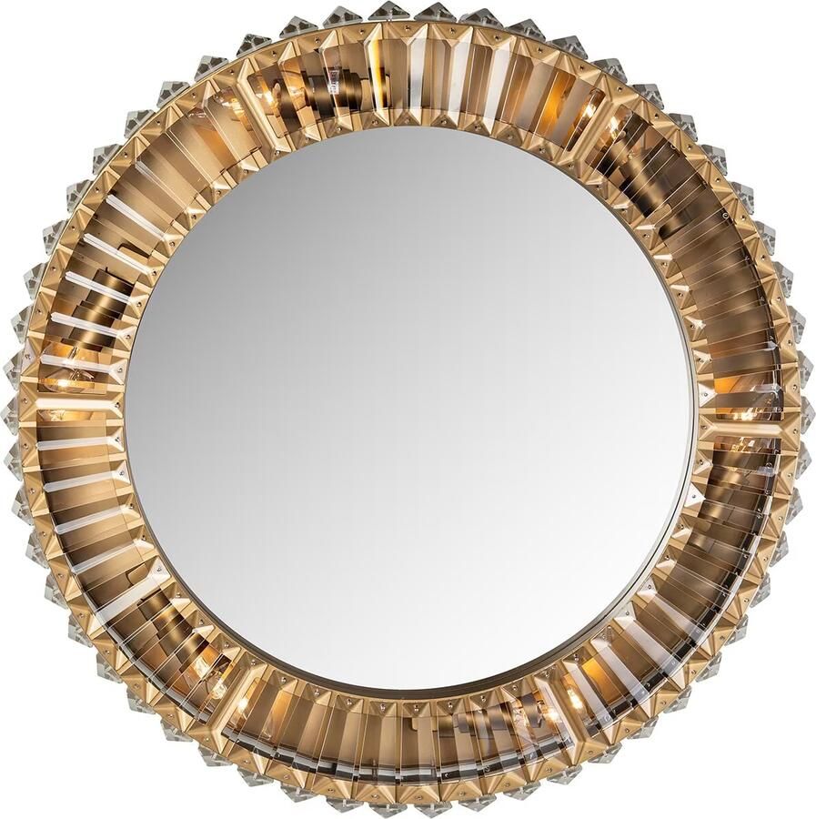 Richmond Interiors Richmond Wandlamp Becky Crystal 6-lamps Goud