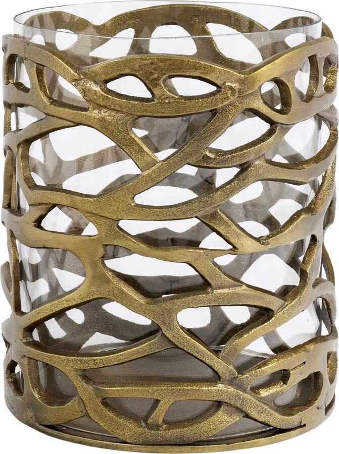 Richmond Interiors Richmond Windlicht Mase 27cm Brass antique