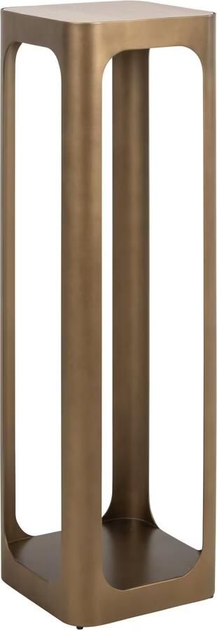 Richmond Interiors Richmond Zuil Claridge Keramiek Glas en ijzer 100cm hoog Goud