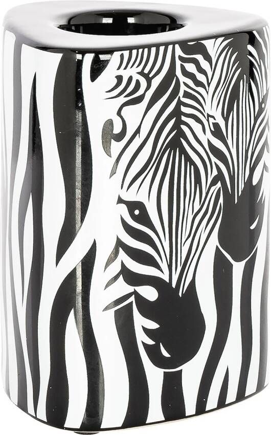 Richmond Interiors Richmond Kandelaar Linn Zebraprint Zwart