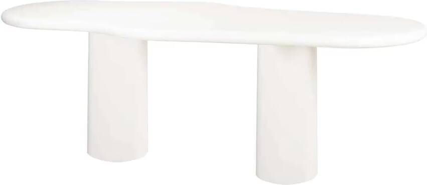 Richmond Interiors Richmond Organische Eettafel Bloomstone 260 x 120cm Wit