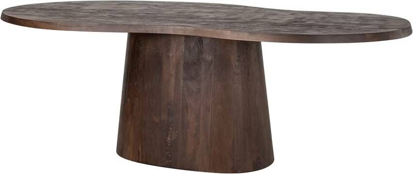Richmond Interiors Richmond Organische Eettafel Odile Mangohout 230 x 110cm Donkerbruin Japandi