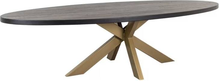 Richmond Interiors | Eettafel Watson 300 incl. spinpoot goud | Eettafels | Eettafel