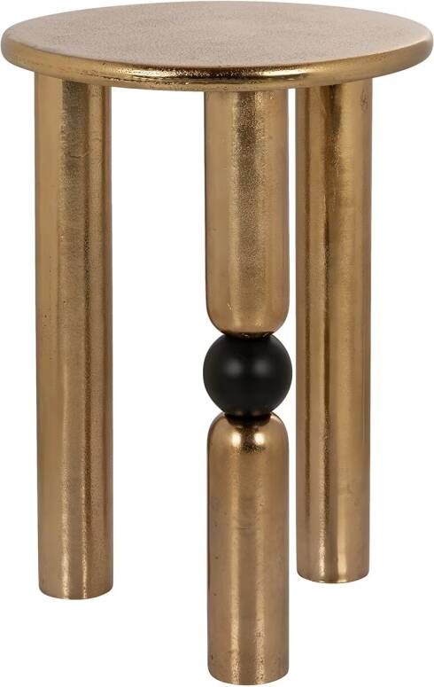 Richmond Interiors Richmond Ronde Bijzettafel Marshall 38cm Goud