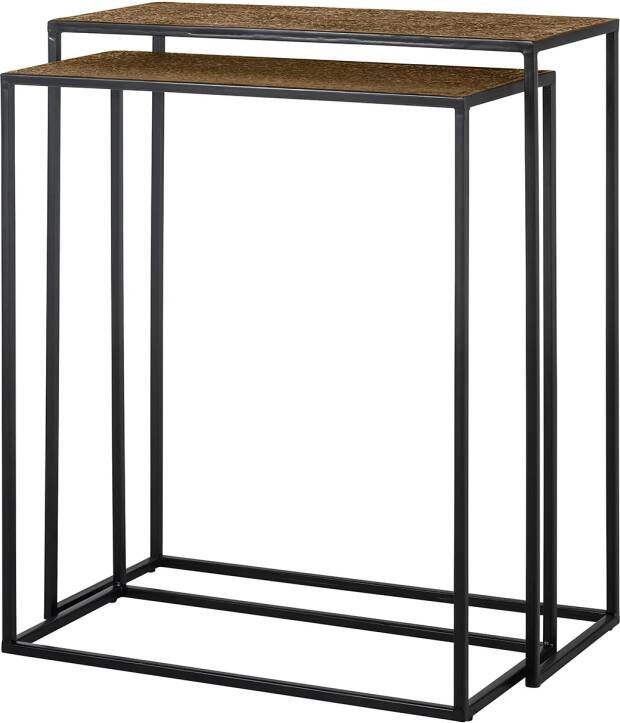 Richmond Interiors Richmond Sidetable Bristol Metaal Set van 2 stuks