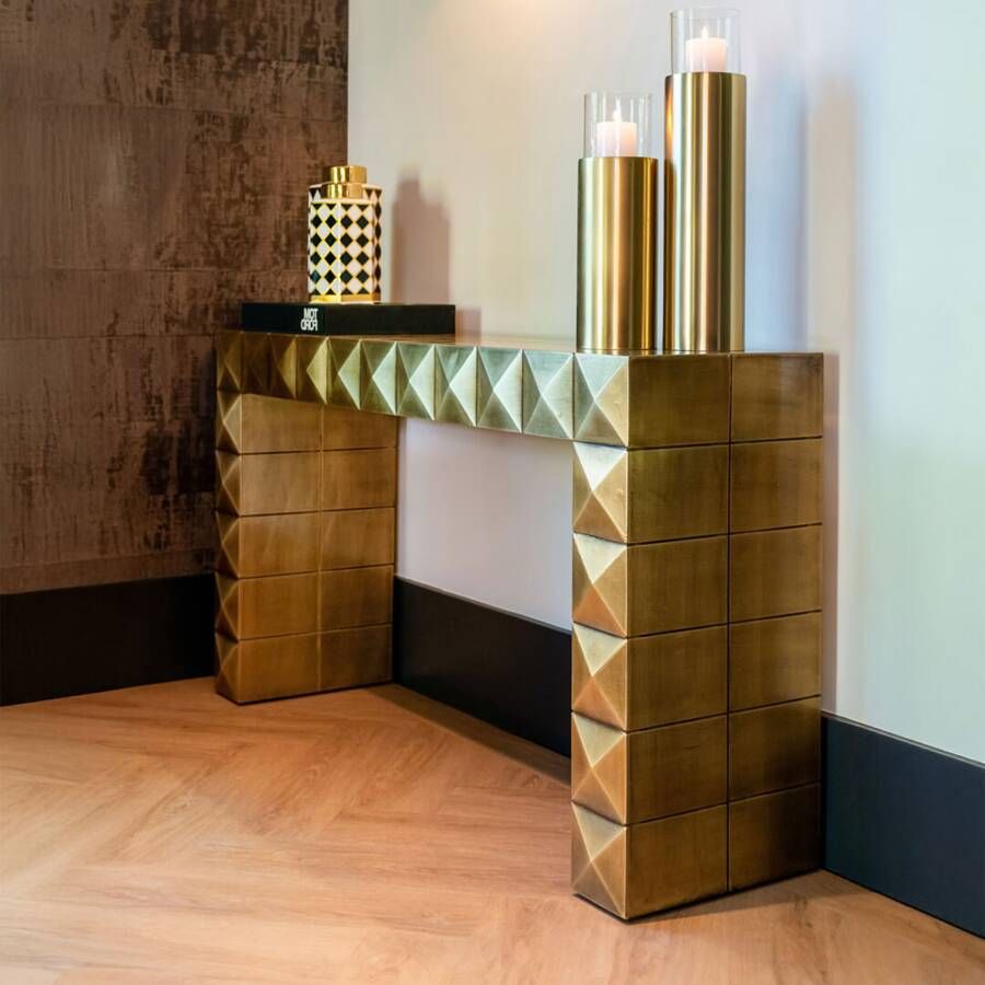 Richmond Interiors Richmond Sidetable Collada 137.5 x 36cm Brushed Gold