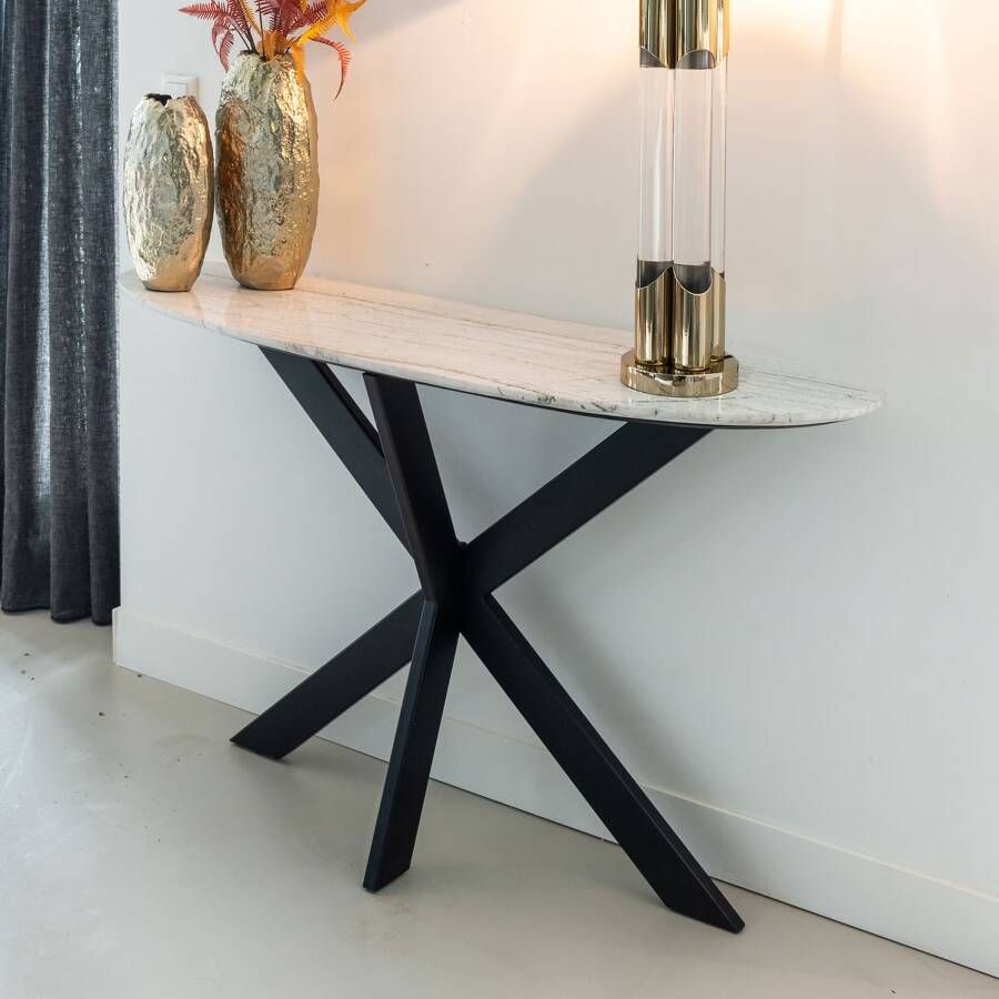 Richmond Interiors | Wandtafel Trocadero wit marmer | Woonkamertafels | Wandtafel