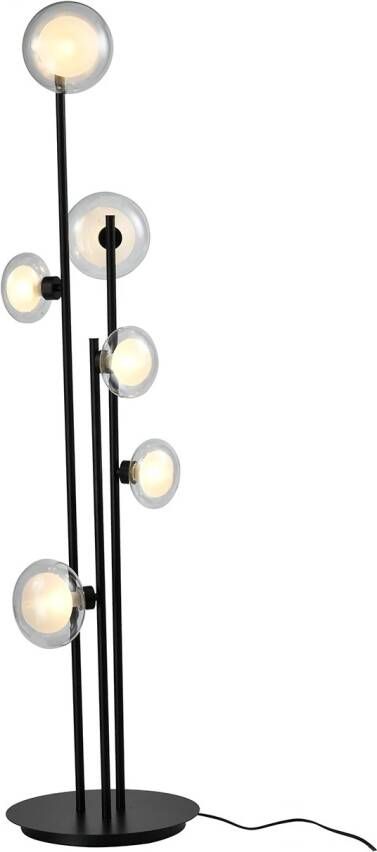 Richmond Interiors Richmond Vloerlamp Luva 6-lamps Zwart