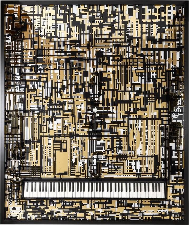 Richmond Interiors Richmond Wall Art Piano Wibi Zwart