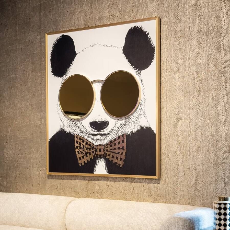 Richmond Interiors | Wall art shiny Panda | Woonaccessoires | Wanddecoratie