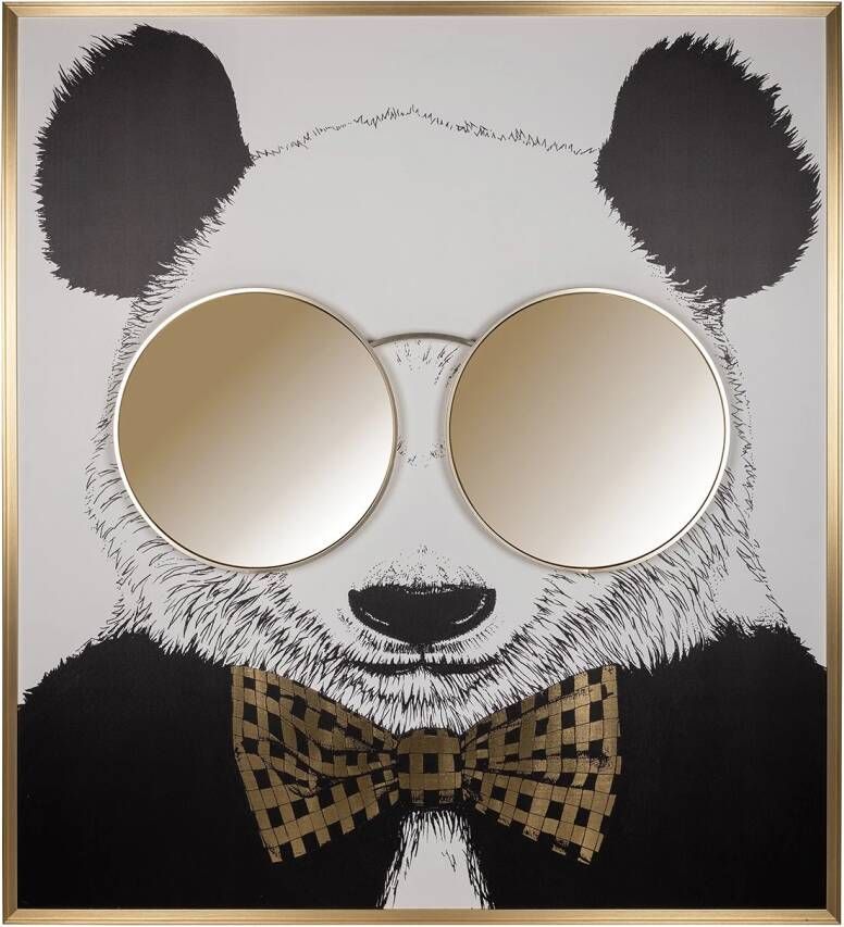 Richmond Interiors Richmond Wall Art shiny Panda Zwart