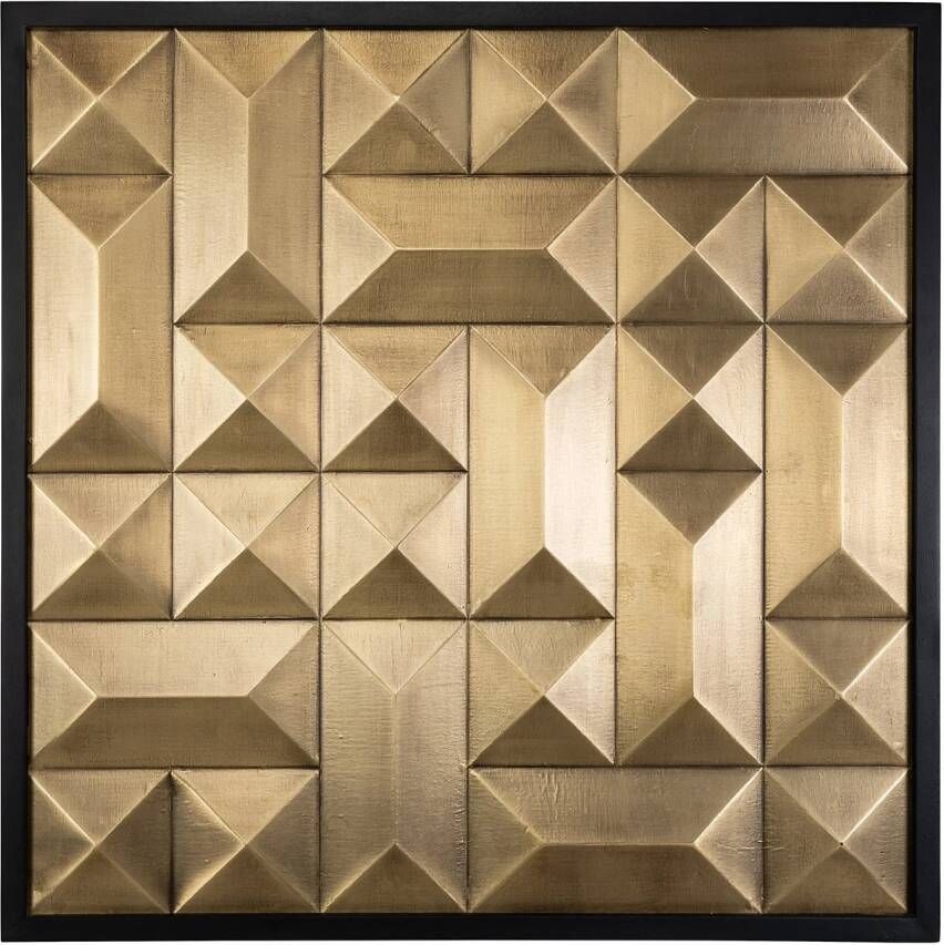 Richmond Interiors Richmond Wall Art Tetro Brass Goud