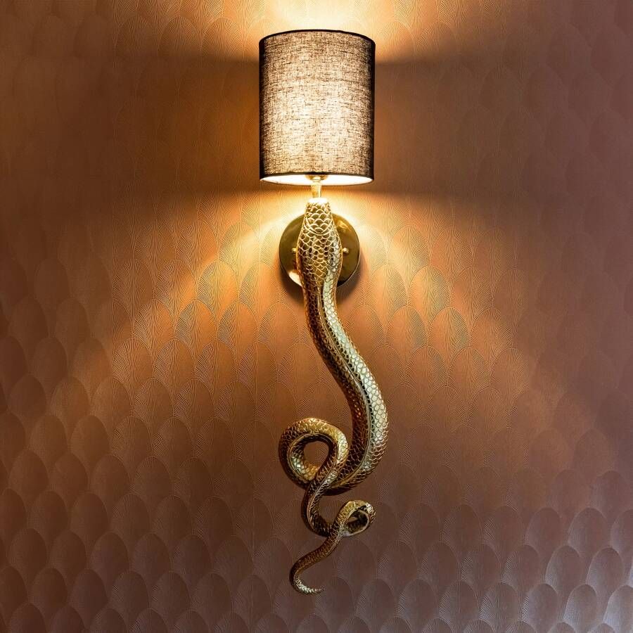 Richmond Interiors Richmond Wandlamp Daine Snake Goud