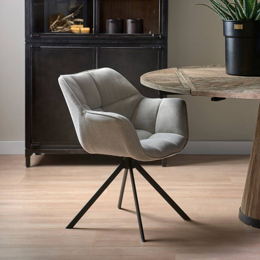 Rivièra Maison Riviera Maison Carnaby DAC Turn Leg FabFlax 64.0x66.0x56.0 cm
