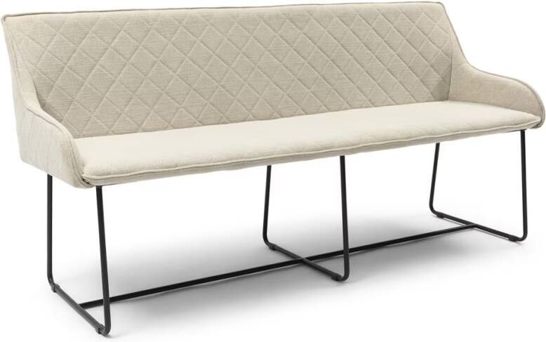 Rivièra Maison Eetkamerbank Frisco Drive Mouliné Linnen 170cm Fabulous Flax