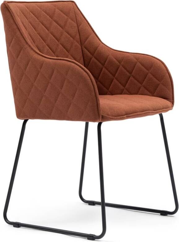 Rivièra Maison Eetstoel Frisco Drive Bruin PB6 Polyester en Ijzer 44x55x83 cm