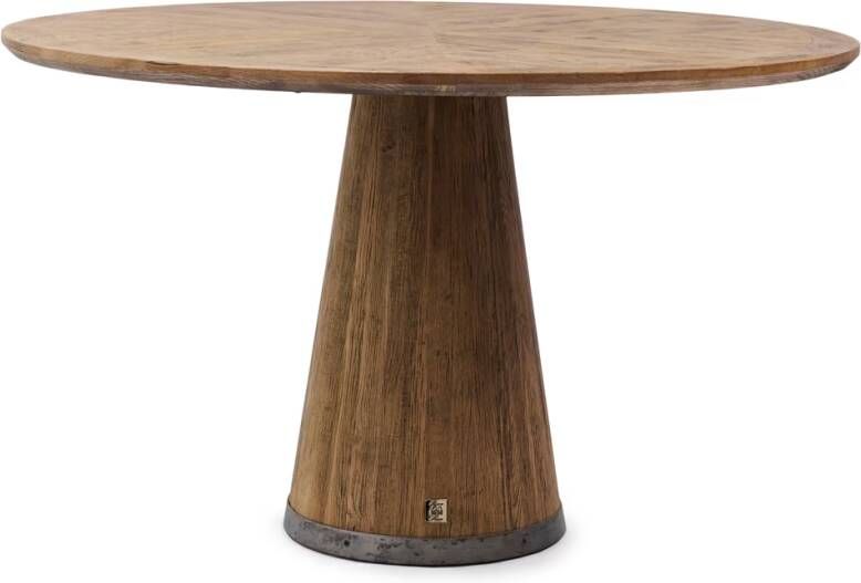 Rivièra Maison Eettafel Siroko Beach Gerecycled Eikenhout 130cm Bruin Rond