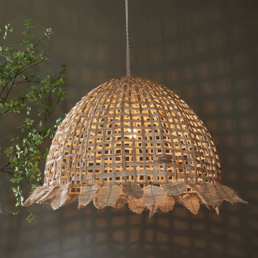 Rivièra Maison Riviera Maison Hanglamp Naturel Marisol Bananenblad (ØxH) 80x52