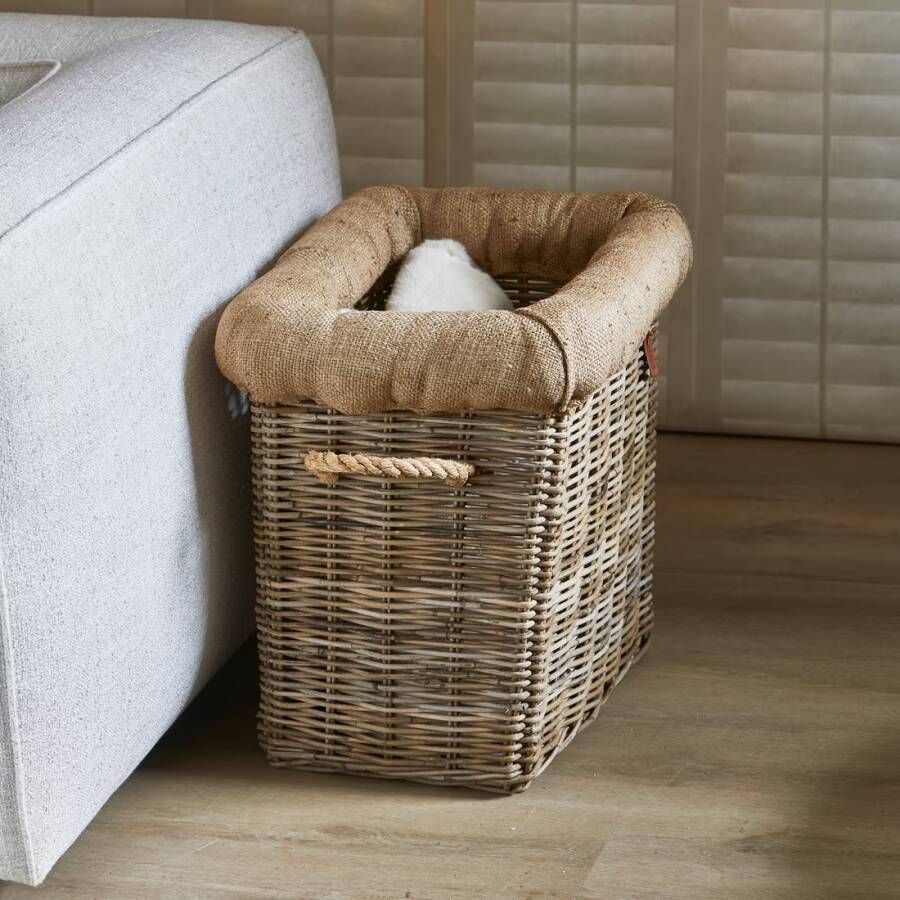 Rivièra Maison Riviera Maison Opbergmand Naturel Log Rattan (LxBxH) 40x53x52