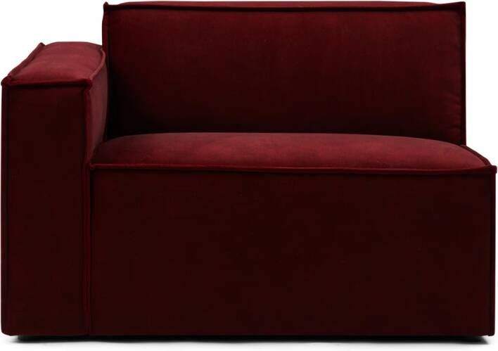 Rivièra Maison Modulaire Bank The Jagger Corner Links Velvet Vineyard Burgundy