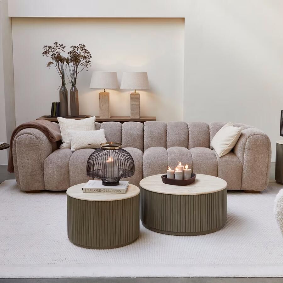 Rivièra Maison Riviera Maison Vicenza Lounge Sofa 3 5S Taupe
