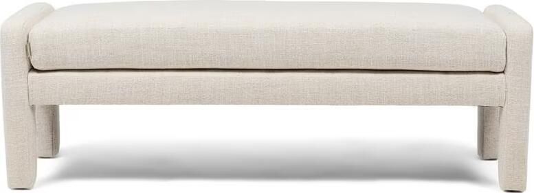 Rivièra Maison Bankje Avalon 147cm Tweed stof Antique White