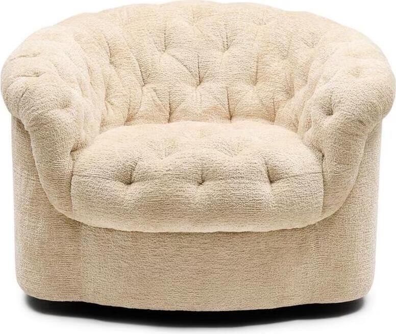 Rivièra Maison Draaifauteuil Palma Mélange Weave stof Crème