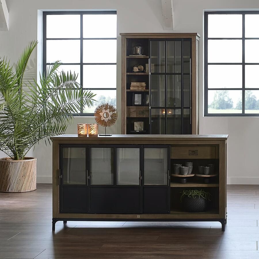 Rivièra Maison Dressoir The Hoxton 175cm Zwart